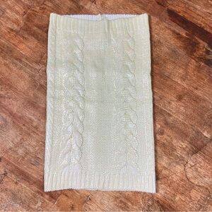 Promod Holographic Chunky Cable Knit Skirt Tube‎ Top Womens Small Holo Mermaid